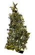 Choinka Bożonarodzeniowa 27 cm mieniąca złoty kolor (2)